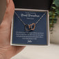 To My Amazing Great Grandma-"You Are Special" Hearts Necklace