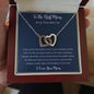 To The Best Mom-"I Love You" Hearts Necklace