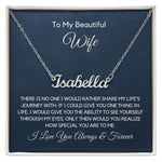 To My Wife-"My Journey With You" Personalized Name Necklace