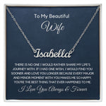 To My Wife-"Moments With You" Personalized Name Necklace