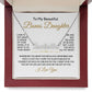 To My Bonus Daughter-"In My Heart" Personalized Name Necklace