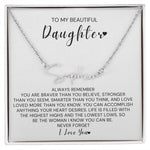 To My Daughter-"Always Remember" Signature Necklace