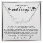 Class of 2023-"My Beautiful Granddaughter" Signature Name Necklace