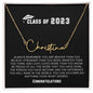 Class of 2023-"Congratulations" Signature Name Necklace