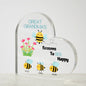Great Grandma's Reasons To Bee Happy-Heart Plaque