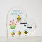 Great Grandma's Reasons To Bee Happy-Heart Plaque
