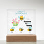 Great Grandma's Reasons To Bee Happy-Square Plaque