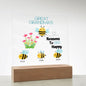 Great Grandma's Reasons To Bee Happy-Square Plaque