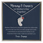Mommy and Baby's First Mother's Day Together-Baby Feet Necklace