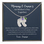 Mommy and Baby's First Mother's Day Together-Baby Feet Necklace