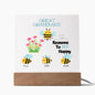 Great Grandma's Reasons To Bee Happy-Square Plaque
