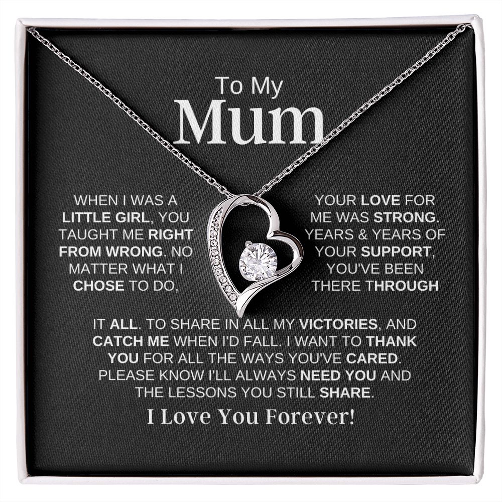 To My Mum-"Your Love" Forever Love Necklace