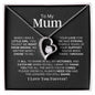 To My Mum-"Your Love" Forever Love Necklace