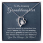 To My Amazing Granddaughter-"I Adore You" Forever Love Necklace