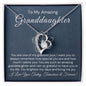 To My Amazing Granddaughter-"Always Remember" Forever Love Necklace