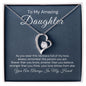 To My Daughter-"Always In My Heart" Forever Love Necklace
