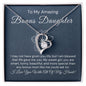 To My Bonus Daughter-"You Are My Blessing" Forever Love Necklace