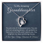 To My Amazing Granddaughter-"My Greatest Joy" Forever Love Necklace