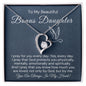 To My Bonus Daughter-"My Prayer For You" Forever Love Necklace