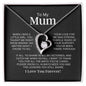 To My Mum-"Your Lessons" Forever Love Necklace