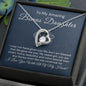 To My Bonus Daughter-"You Are My Blessing" Forever Love Necklace