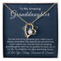 To My Amazing Granddaughter-"Always Remember" Forever Love Necklace