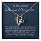To My Bonus Daughter-"Life Gave Me You" Forever Love Necklace