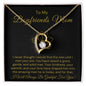 To My Boyfriend's Mom-"Grateful for You" Forever Necklace