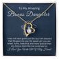 To My Bonus Daughter-"You Are My Blessing" Forever Love Necklace