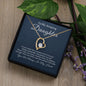 To My Daughter-"Always In My Heart" Forever Love Necklace