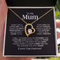 To My Mum-Your Love Forever Love Necklace