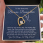 To My Bonus Daughter-"My Prayer For You" Forever Love Necklace