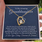 To My Amazing Granddaughter-"Always Remember" Forever Love Necklace