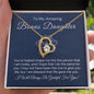 To My Bonus Daughter-"Life Gave Me You" Forever Love Necklace
