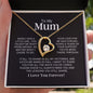To My Mum-"Your Lessons" Forever Love Necklace