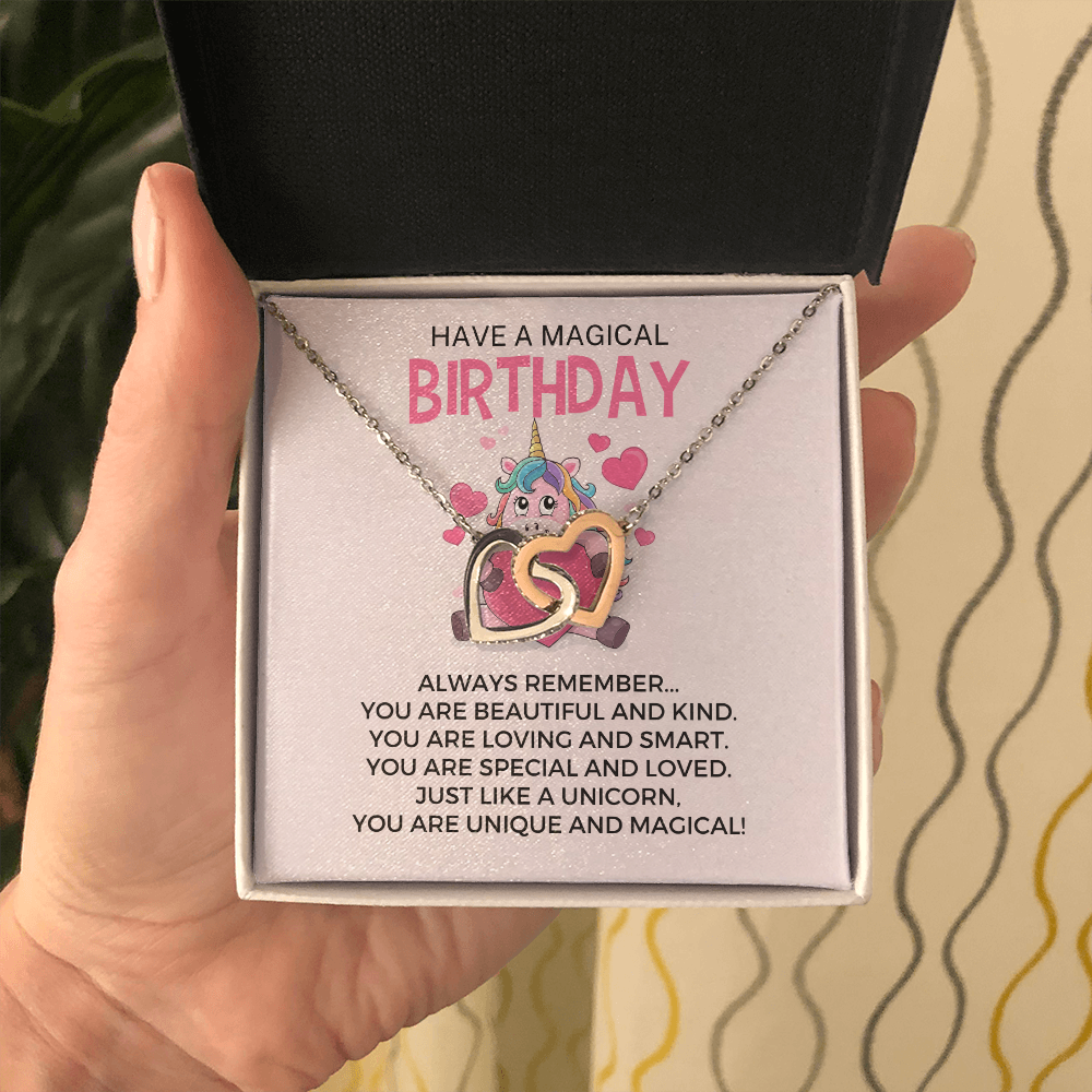 Have a Magical Birthday-"You Are Special" Hearts Necklace