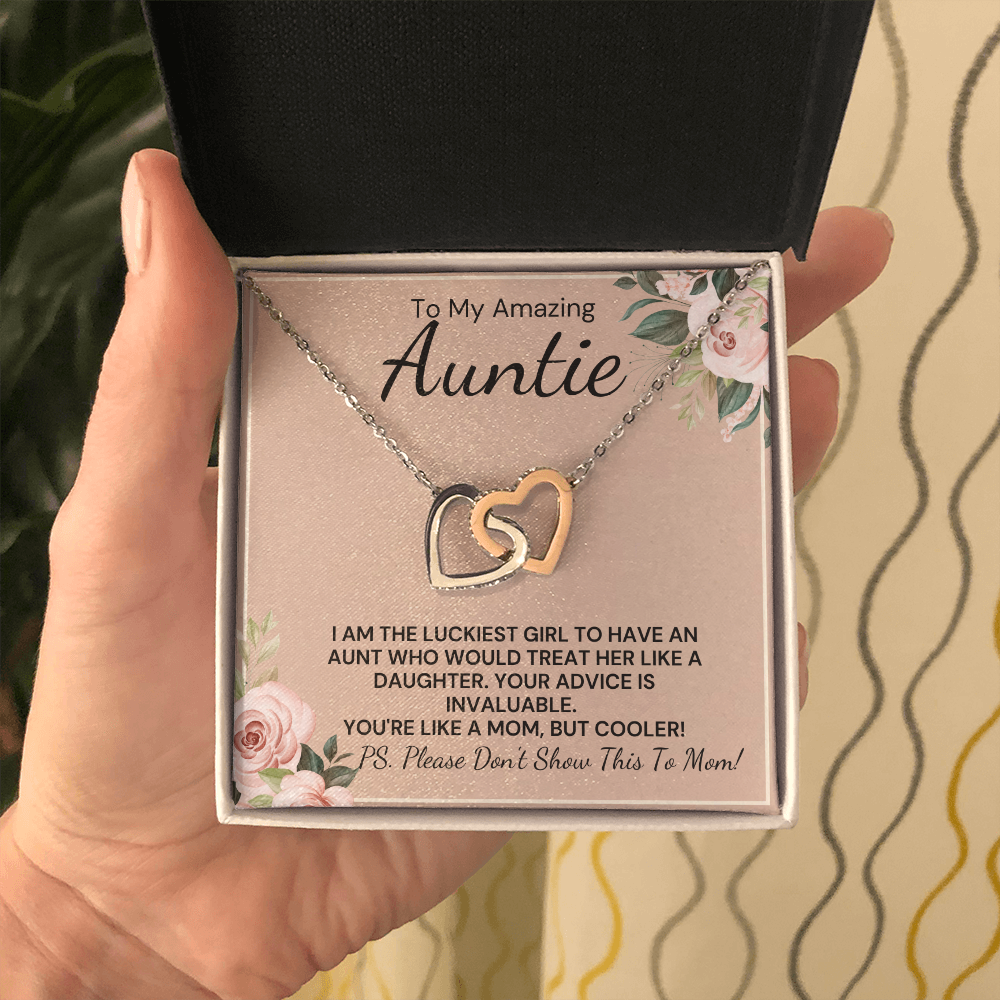 To My Amazing Auntie-Funny Card from Niece Necklace