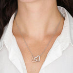 To My Beautiful Mom-"I Am Grateful" Hearts Necklace