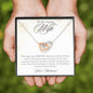 To My Gorgeous Wife-"Never Forget That I Love You" Hearts Necklace