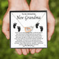 To An Amazing New Grandma-"Special Bond" Hearts Necklace