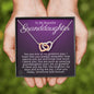 To My Granddaughter-"Greatest Joy" Hearts Necklace