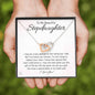 To My Stepdaughter-"In My Heart" Hearts Necklace