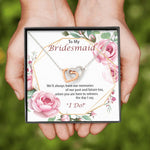 Memories with my Bridesmaid-Hearts Necklace