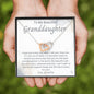 To My Beautiful Granddaughter-"Best Granddaughter" Hearts Necklace