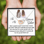 To My Bonus Sister-"Priceless Gift" Hearts Necklace