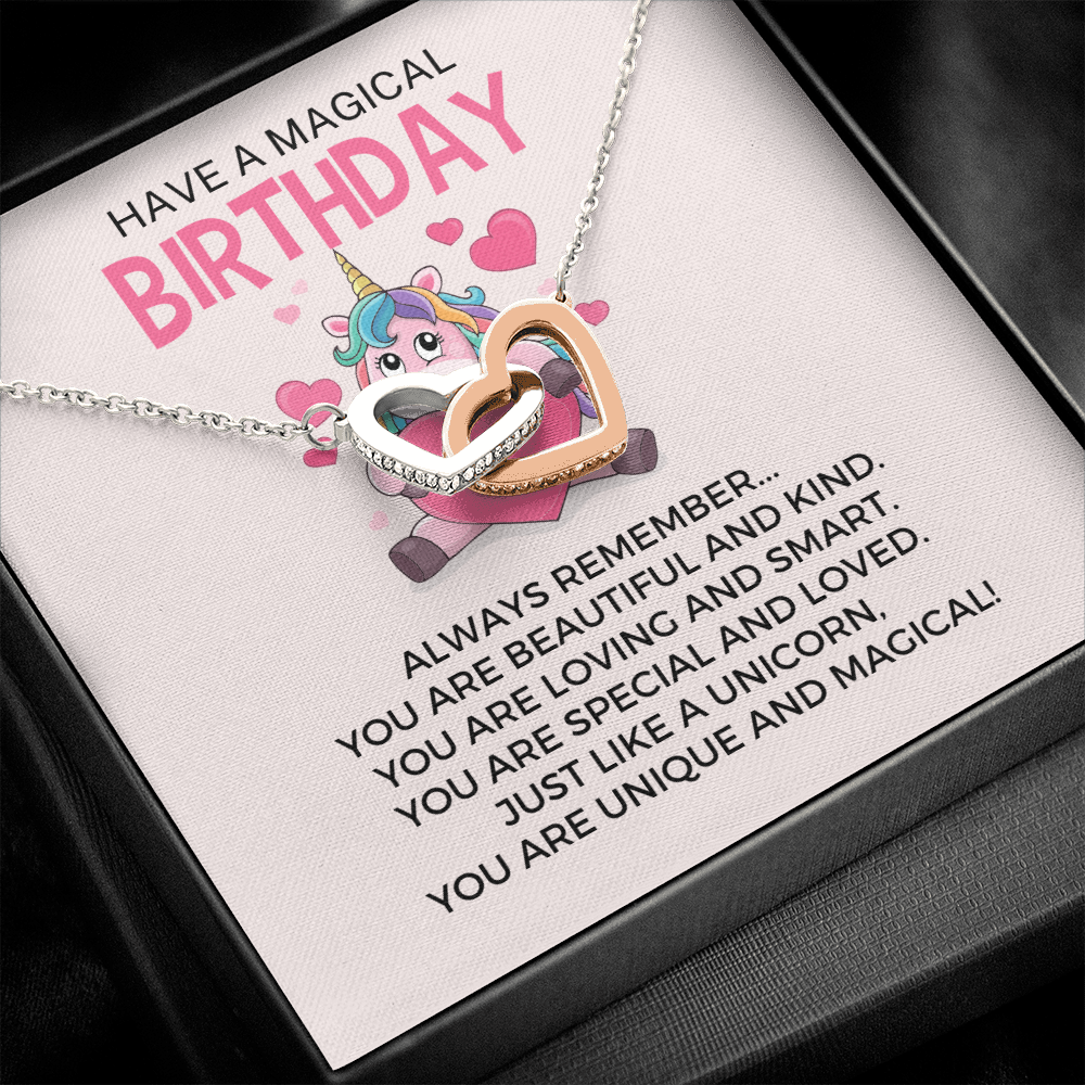 Have a Magical Birthday-"You Are Special" Hearts Necklace