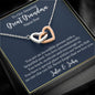 To My Amazing Great Grandma-"Beautiful Soul" Hearts Necklace