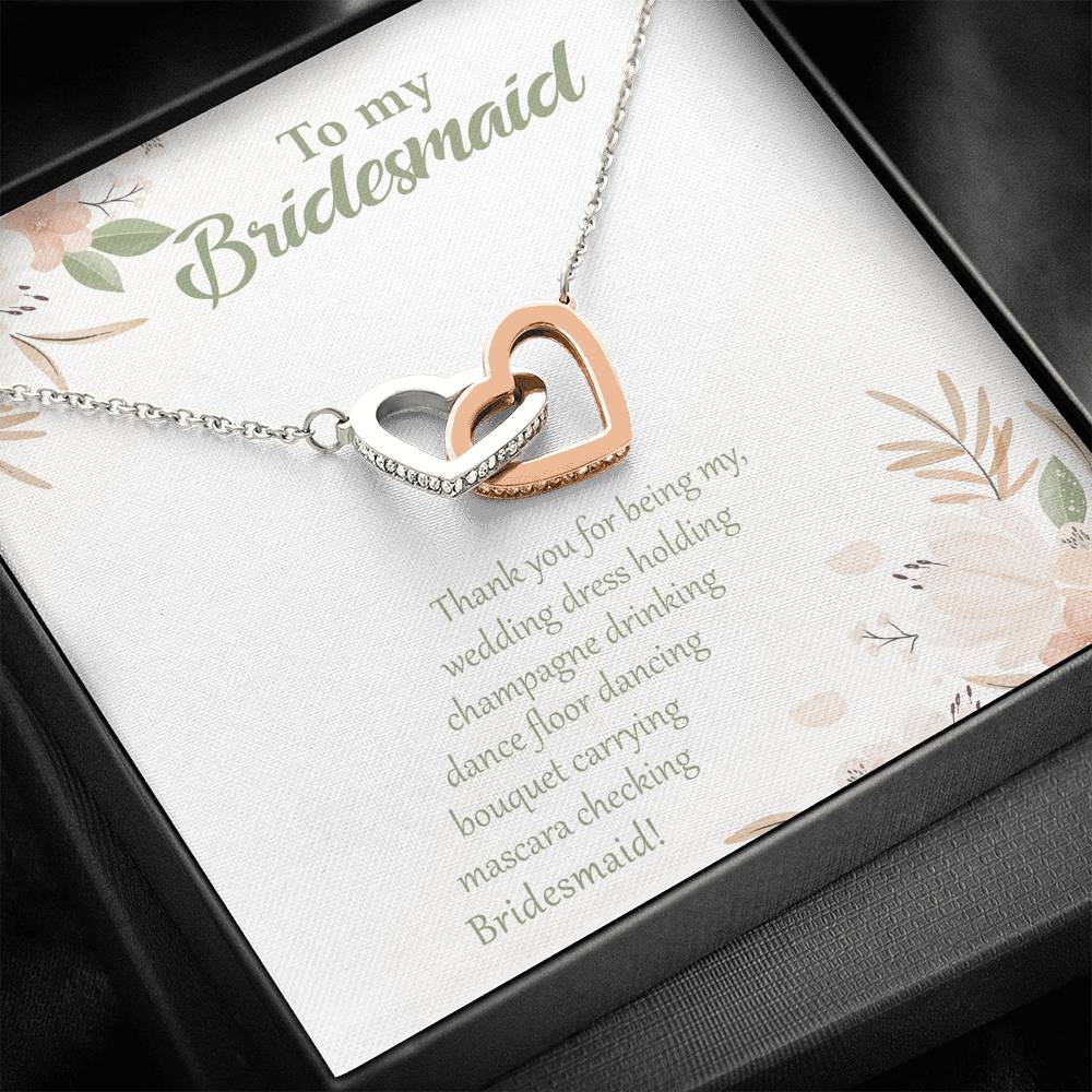 Thank You for Being My "Everything" Bridesmaid-Hearts Necklace