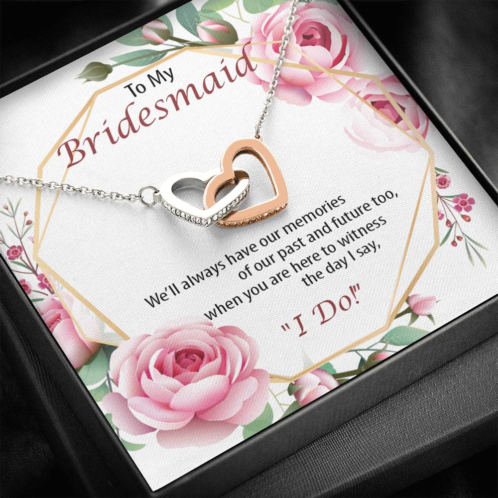 Memories with my Bridesmaid-Hearts Necklace