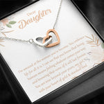 Dear Daughter-“Heart of Gold” Hearts Necklace